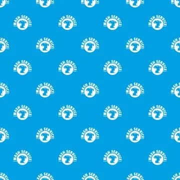 Dry cleaning pattern vector seamless blue 库存插图