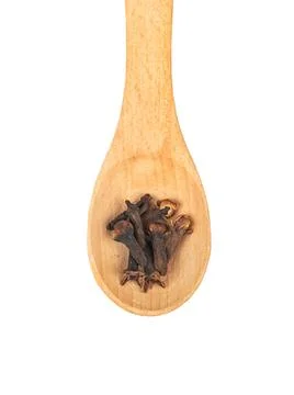 Dry cloves in spoon Foto stock
