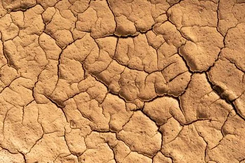 Dry cracked clay texture. Consequences of global warming. Climate change Stock Photos