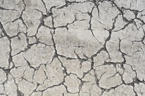 Dry cracked concrete texture background Stock Photos