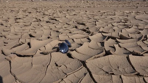 Dry cracked earth Stock Footage 105969532