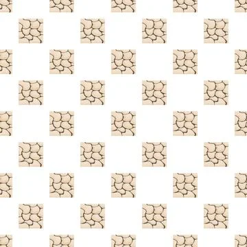Dry cracked earth soil pattern background Stock Illustration