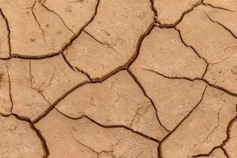 Dry cracked earth texture Stock Photos