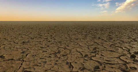 Dry cracked ground, 3D looping animation Stock Footage 148981251