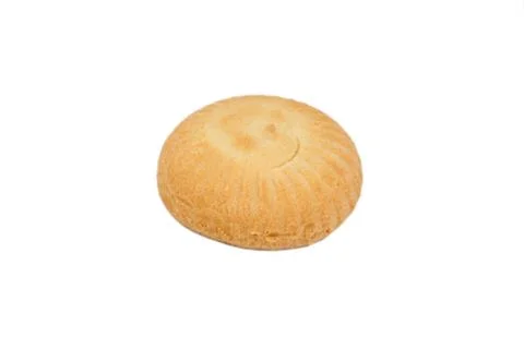 Dry dates biscuits  isolated on white background. Selective focus Stock Photos