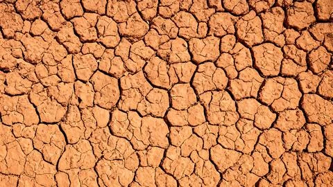 Dry desert clay soil background Stock Illustration