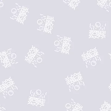 Dry desert line seamless pattern Illustrazione stock