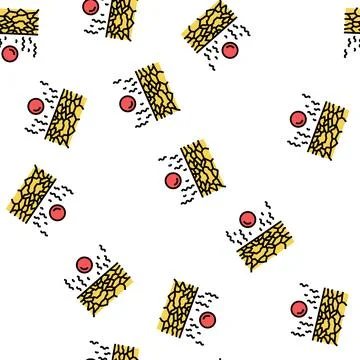 Dry desert vector seamless pattern Stock Illustration