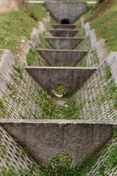 Dry ditch Stock Photos