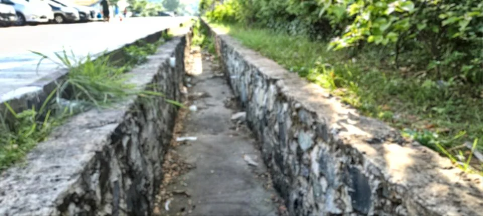 Dry ditch Stock Photos