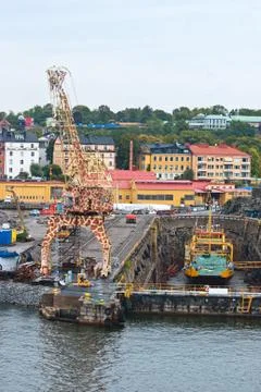 Dry dock. Stock Photos