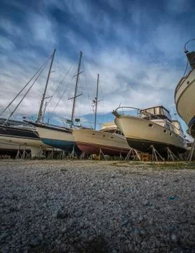 Dry Docked Stock Photos