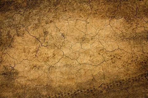 Dry earth surface cracks Stock Photos