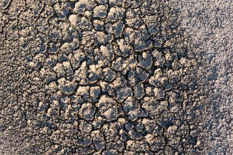 Dry fall ground with cracks Foto stock