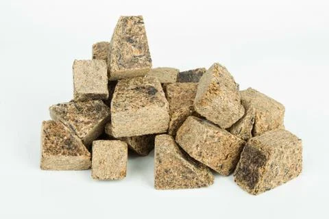 Dry feed for fish. Stock Photos