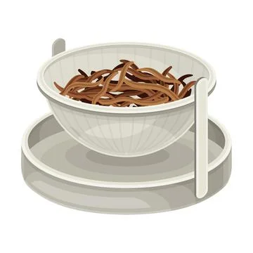 Dry Fermented Black Tea for Hot Aromatic Beverage Preparation Closeup Vector Stock Illustration