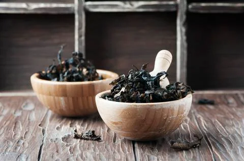 Dry fermented tea of fireweed (Chamerion angustifolium) Stock Photos