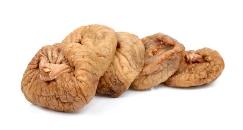 Dry fig isolated on the white background Stock Photos