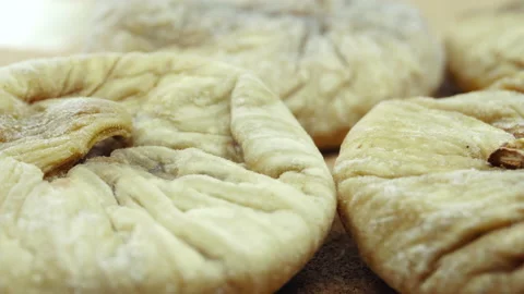 Dry figs while sliding the camera.4K Macro Stock Footage 154738853