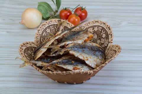 Dry fish Stock Photos