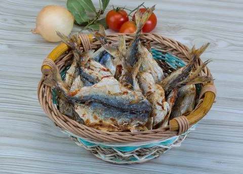 Dry fish Stock Photos