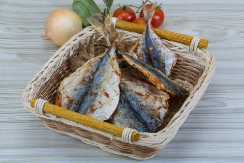 Dry fish Stock Photos