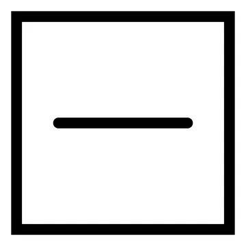 Dry flat, laundry care symbol Stock Illustration
