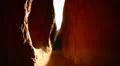 Dry Fork Narrows 01 Light Beam Grand Staircase Escalente Canyoneering HD Footage