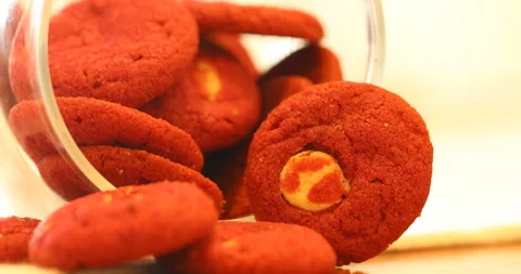 Dry fruit cookies on a table 스톡 동영상 329624675