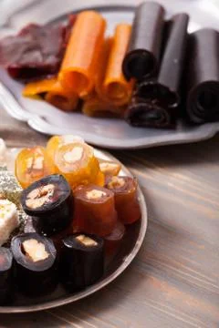 Dry fruit leather Stock Photos