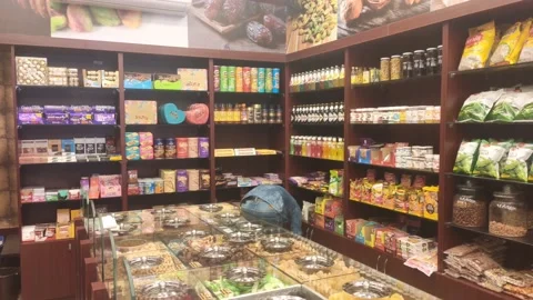 Dry fruit shop Stock Footage 145962967