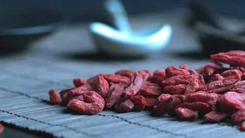 Dry goji close up 動画素材 157579266