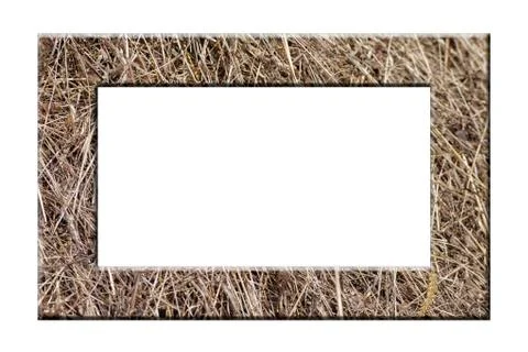 Dry Grass Frame Stock Illustration