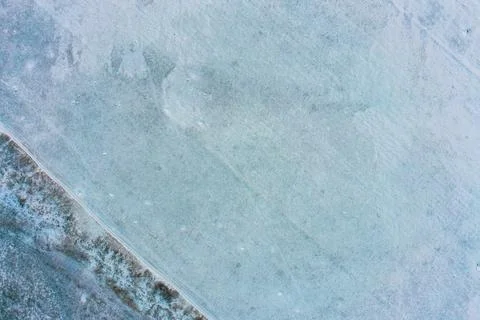 Dry grass pattern on frozen winter field, natural agricultural texture Stock Photos