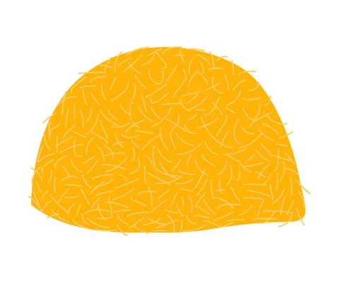Dry Hay Stack as Crop Harvesting Vector Illustration Stock Illustration