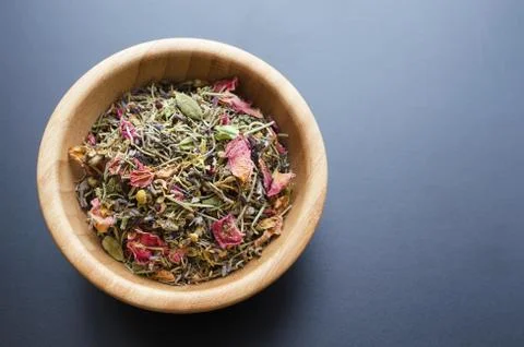 Dry herbal tea Stock Photos