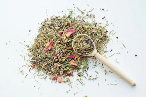 Dry herbal tea Stock Photos