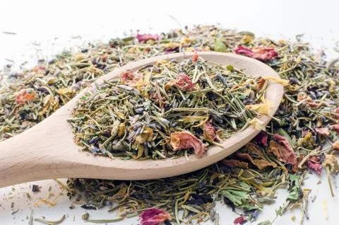 Dry herbal tea Foto stock