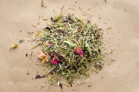 Dry herbal tea Foto stock