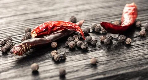 Dry hot pepper Stock Photos