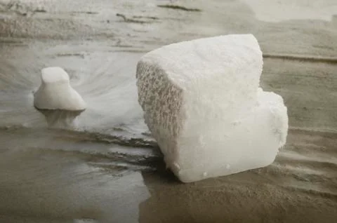 Dry ice on background Stock Photos