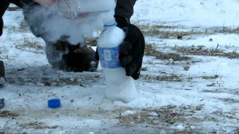 Dry Ice Bombs, Don't Try This At Home!, East Kingsford, Michigan, USA - 01 Jan 1 Stock Footage 205367001