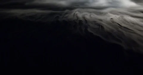Dry Ice - Smoke Tendrils Wave on Floor From Top - VFX element -SLOW MOTION 4K Stock Footage 105322641