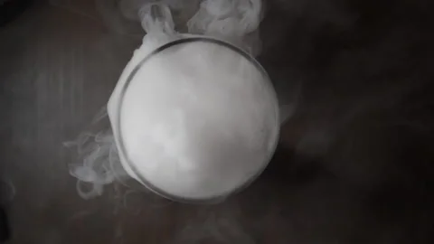 Dry Ice Smoke Top Slowmo Stock Footage 139415684