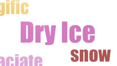 Dry Ice Tagcloud Animated Isolated On Wh... | Stock Video | Pond5