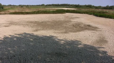 Dry Lake Bed Stock Footage 12661282