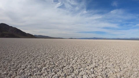 Dry Lake California Desert Slow Movement Stock Footage