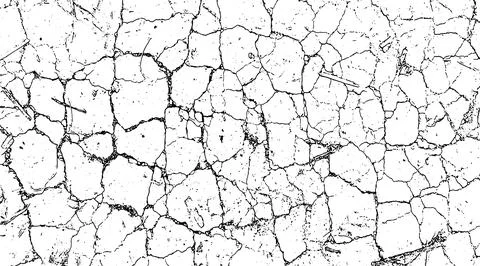 Dry land crack texture for overlay,  cracked wall texture grunge background Stock Illustration