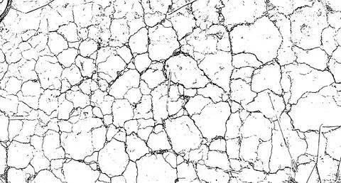 Dry land crack texture for overlay,  cracked wall texture grunge background Stock Illustration