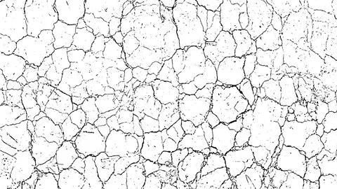 Dry land crack texture for overlay,  cracked wall texture grunge background Stock Illustration